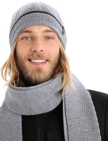 Chapeaux Icebreaker Unisex Merino Waypoint Beanie Homme Grise Noir | FR 1091JPQJ